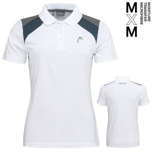 Head CLUB 22 Tech Polo Shirt Women WHNV - 40/42 (L)