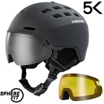 Шлем Head RADAR 5K black + дополнительная маска - XS/S (52-55 см)