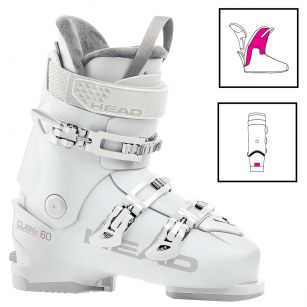 Горнолыжные ботинки Head CUBE 3 60 W white/grey - 26.5 см (Eur. 41)