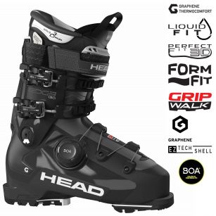 Горнолыжные ботинки Head EDGE 130 HV GW BOA black-white - 27.5 см (Eur. 42,5 - 43)