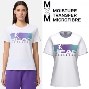 Head VISION Women Racquet Sports T-Shirt WHPU - 36/38 (S)
