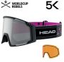 Маска Head NEVES PRO 5K RACE VIS chrome RD с дополнительной линзой S1+S2 (ночь, день) - размер M