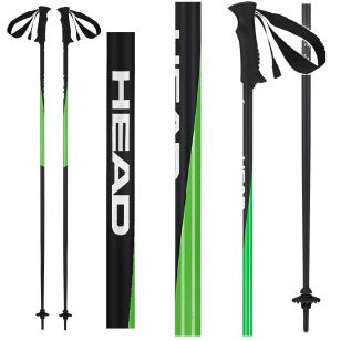 Палки горнолыжные Head PRO black neon green - 120 см
